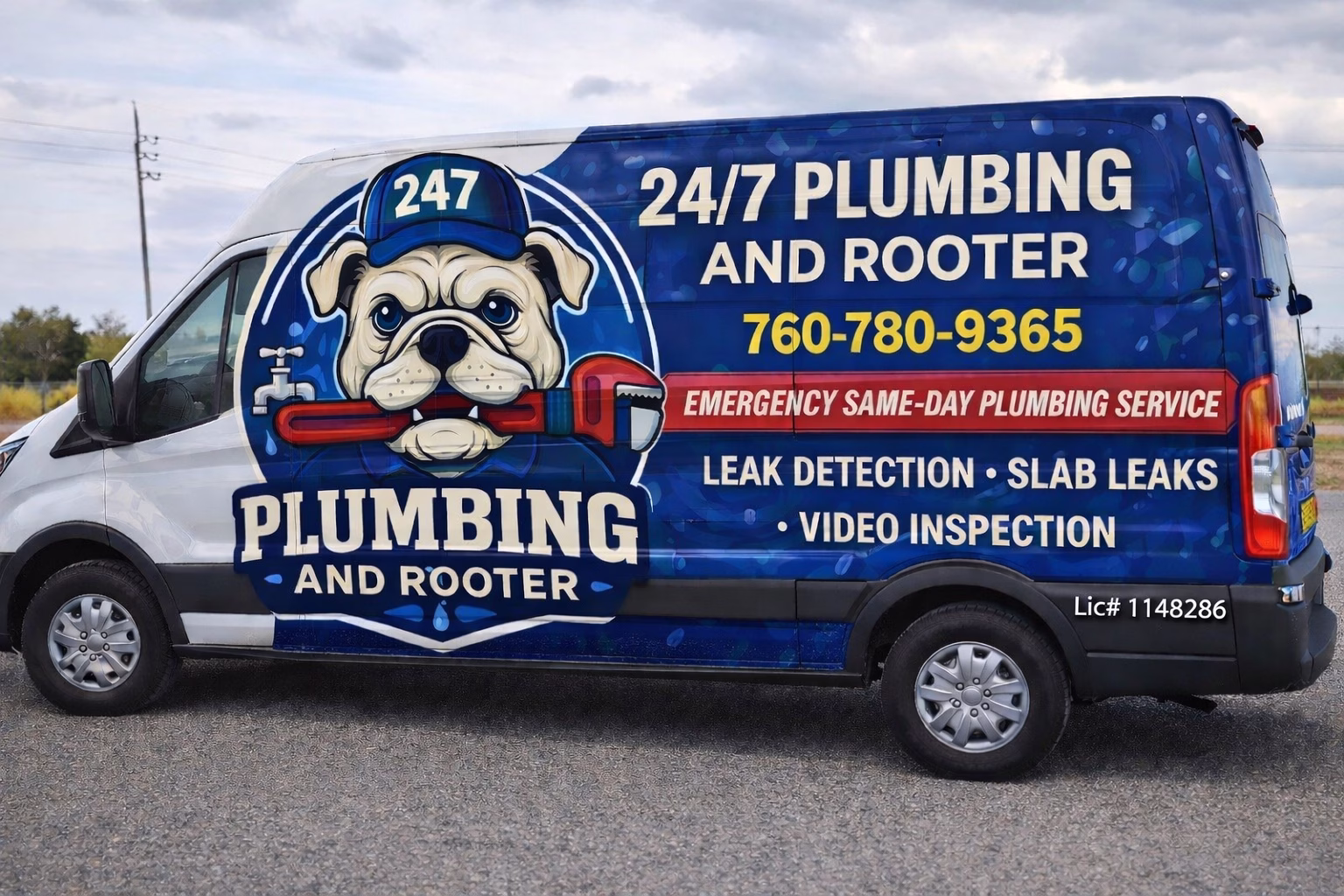 Victorville Hesperia Emergency Plumber 24/7 Plumbing and Rooter service vehicle leak detection slab leak repair high desert